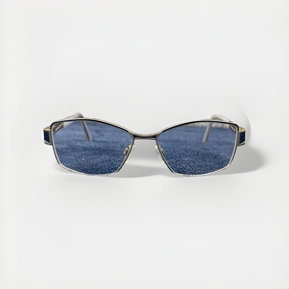 Genuine CAZAL Eyeglass Frames Mod. 1245 Col. 001 Blue Titanium Made in Germany‎